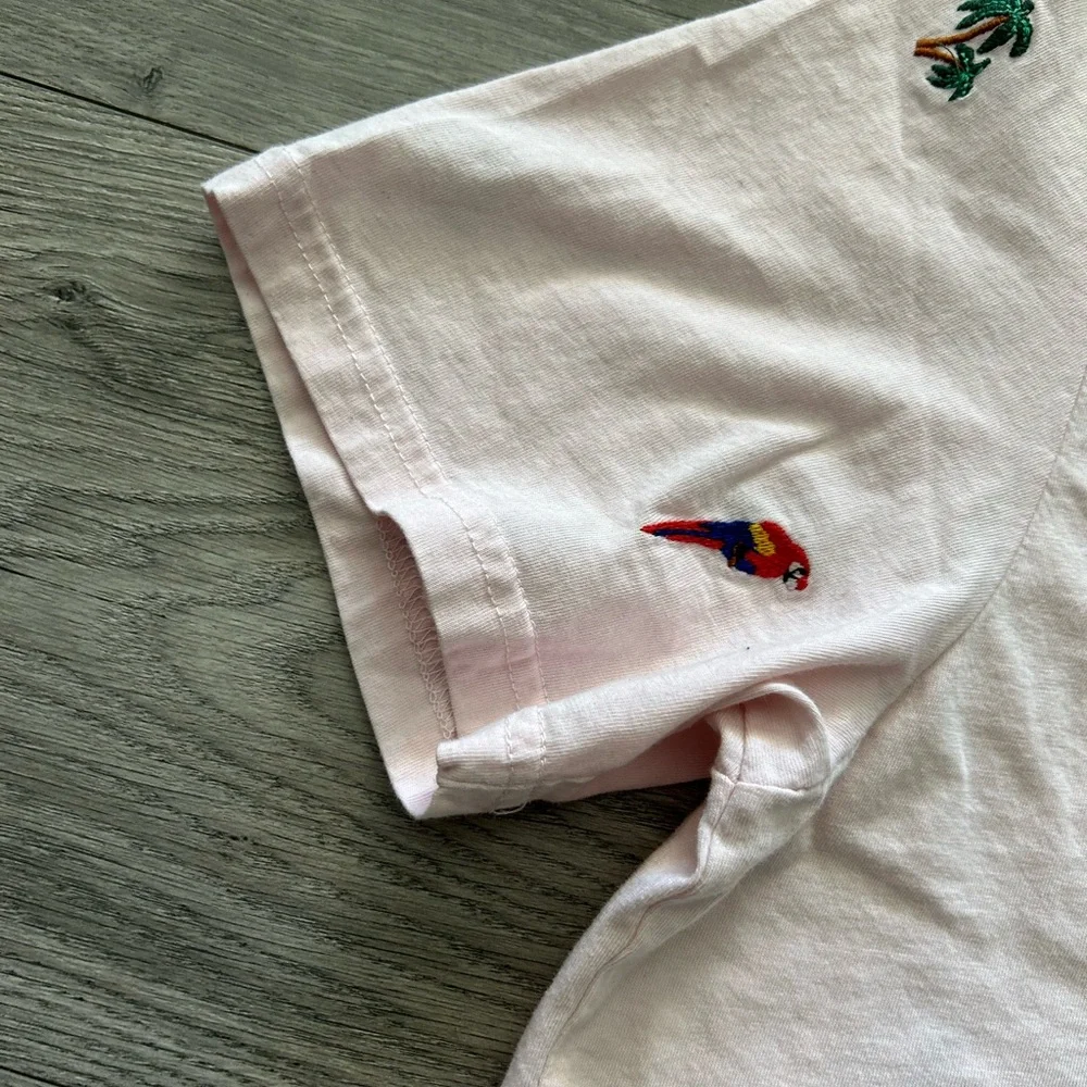 Zara Mens Tropical Pink Shirt Size M - Picture 9 of 9